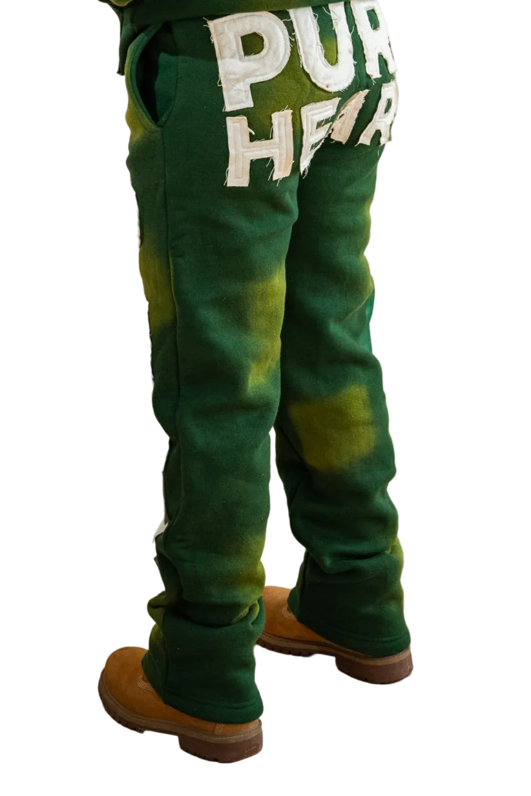 'Distressed' Women's Sweats Green